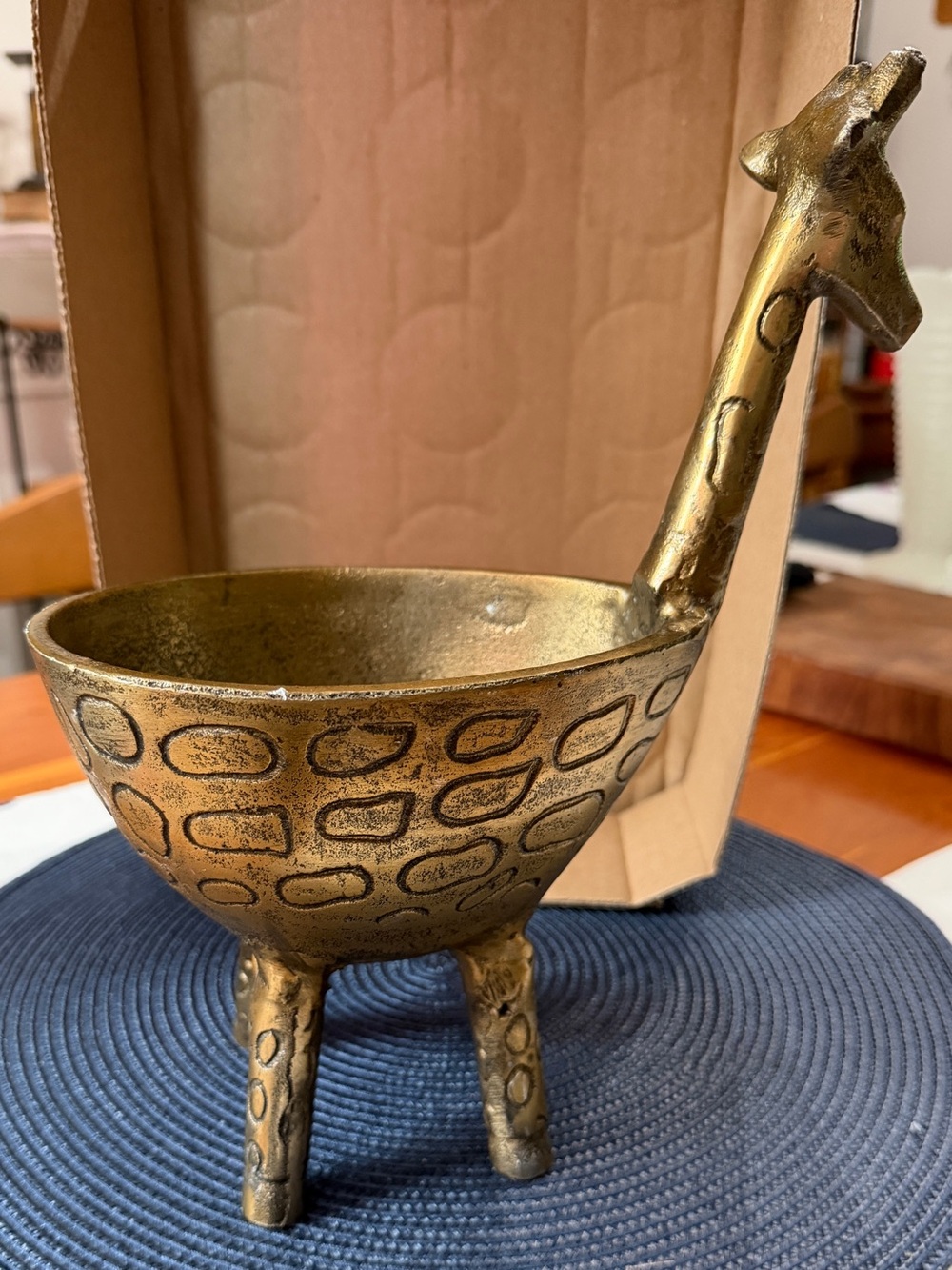 Brass Garden Planter - Gia The Giraffe Anthropologie